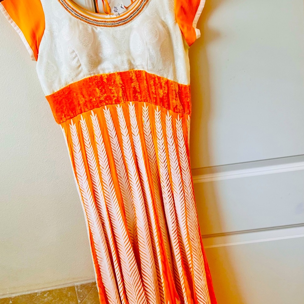 Gorgeous mango yellow Indian kind dress ..anarkali dress